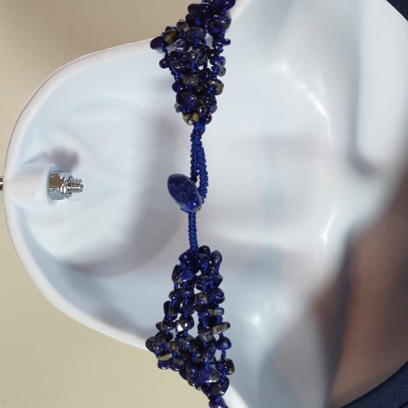 Beautiful Multi Strand Lapis Lazuli Necklace - Picture 3 of 7